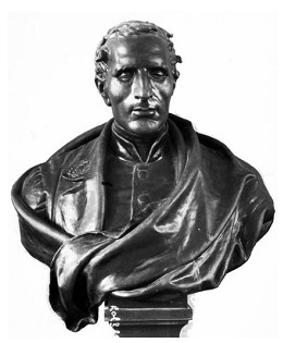 Rzeźba popiersia Ludwika Braille`a