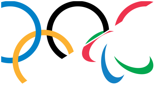 Kółka olimpijskie oraz trzy tzw. zęby paraolimpijskie